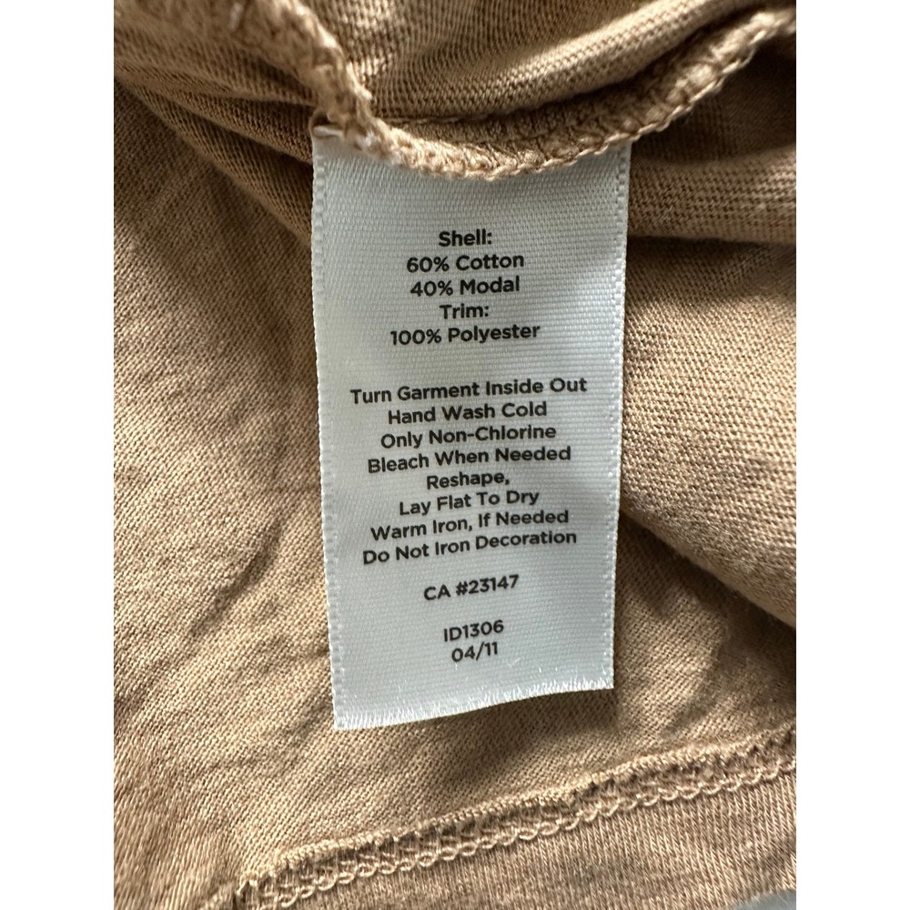 Talbots Woman 2X Champagne Gold Sequin Tank Top Sleeveless Knit Tan Brown-22 - Picture 5 of 11